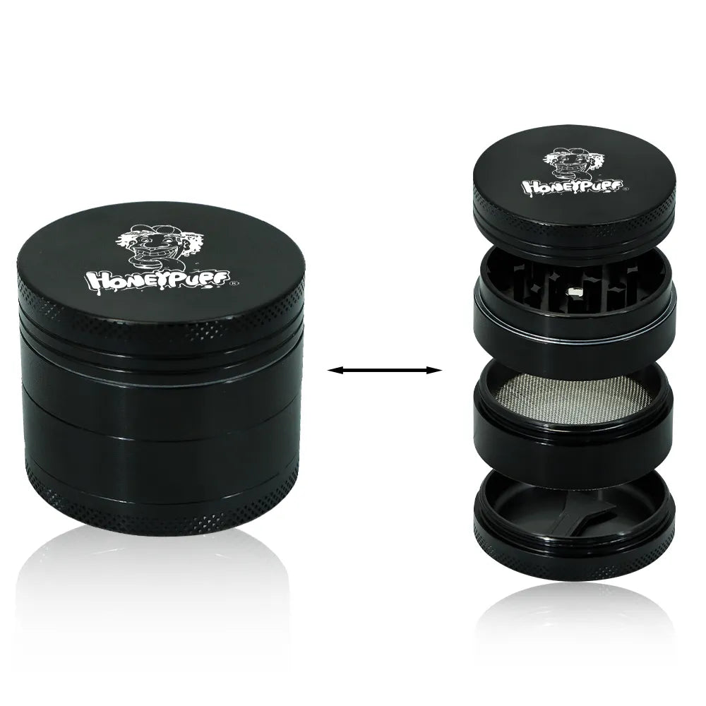 HONEYPUFF Smoking Set Herb Grinder Tobacco Kit Plastic Rolling Tray +110mm Rolling Maker+ Plastic Metal Container Jar Tool