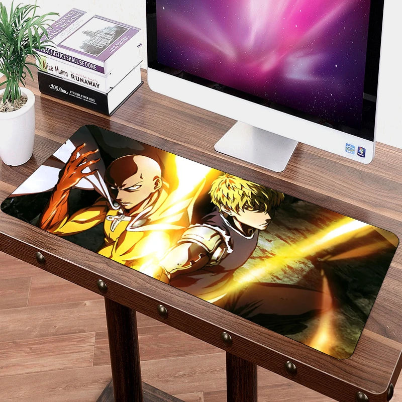 SIANCS 70x30cm Grande ONE PUNCH-MAN Mouse Pad XL Large Japanese Anime mousepad Gaming gamer Professional mouse mat Saitama Genos