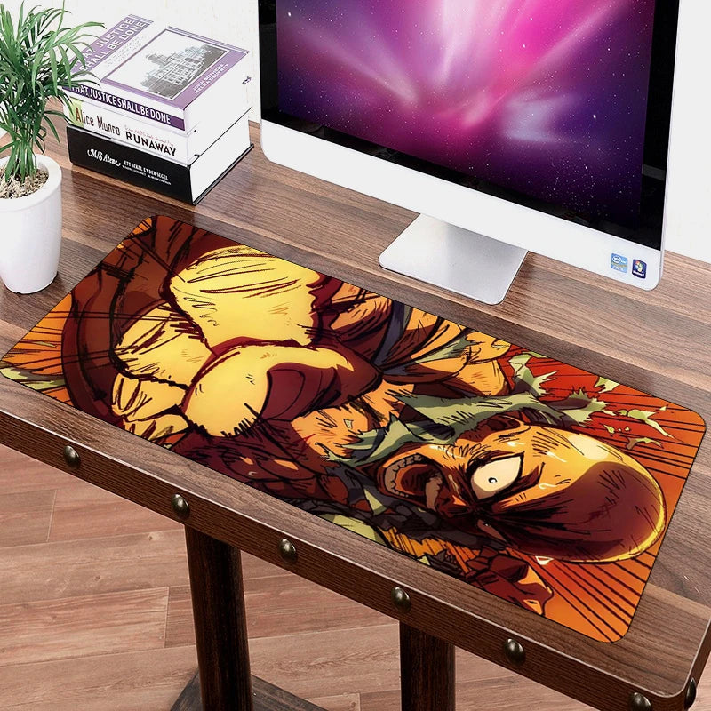 SIANCS 70x30cm Grande ONE PUNCH-MAN Mouse Pad XL Large Japanese Anime mousepad Gaming gamer Professional mouse mat Saitama Genos