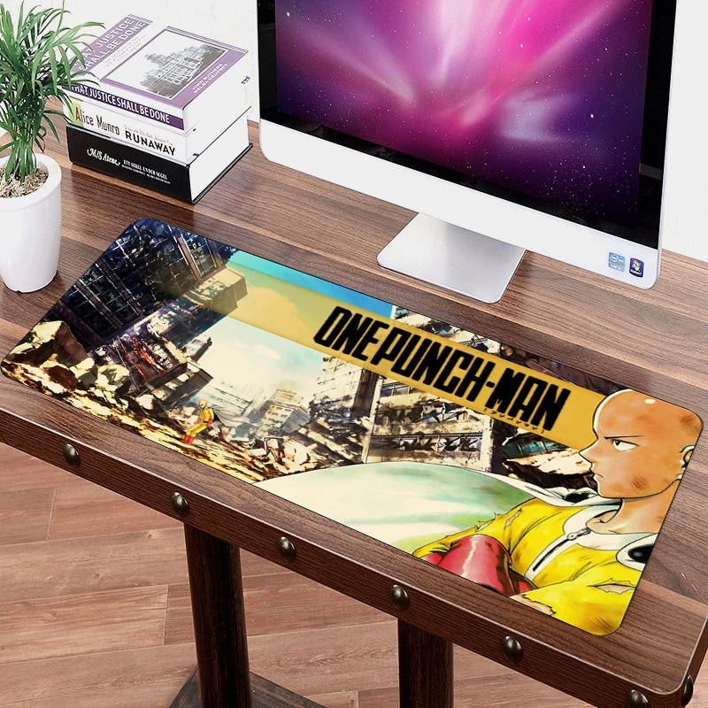 SIANCS 70x30cm Grande ONE PUNCH-MAN Mouse Pad XL Large Japanese Anime mousepad Gaming gamer Professional mouse mat Saitama Genos