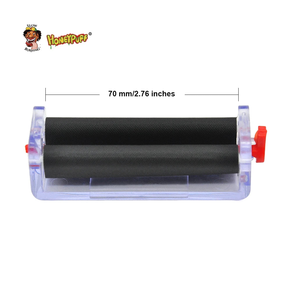 HONEYPUFF Transparent Rolling Machine Roller Adjustable Plastic Cigarette Machine For 70MM Paper