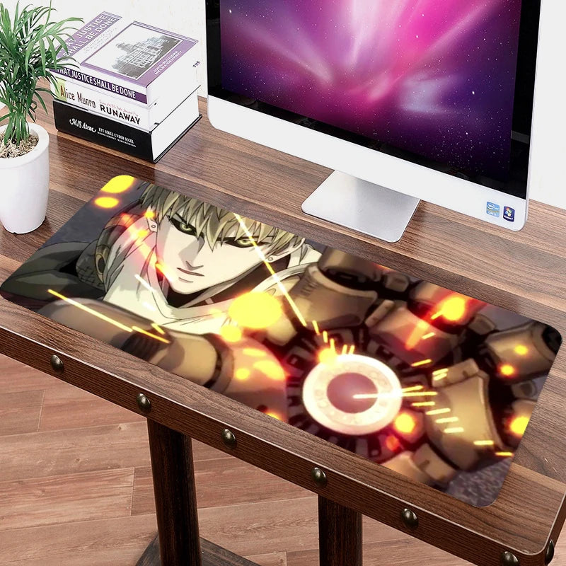 SIANCS 70x30cm Grande ONE PUNCH-MAN Mouse Pad XL Large Japanese Anime mousepad Gaming gamer Professional mouse mat Saitama Genos