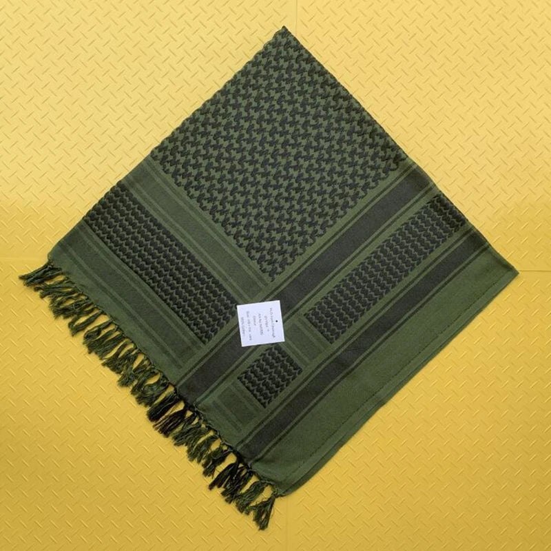 Tactical Keffiyeh Shemagh Arab Scarf Lightweight Shawl Neck Cover Military Hunting Desert Outdoor Windproof Cotton Shawl Scarf