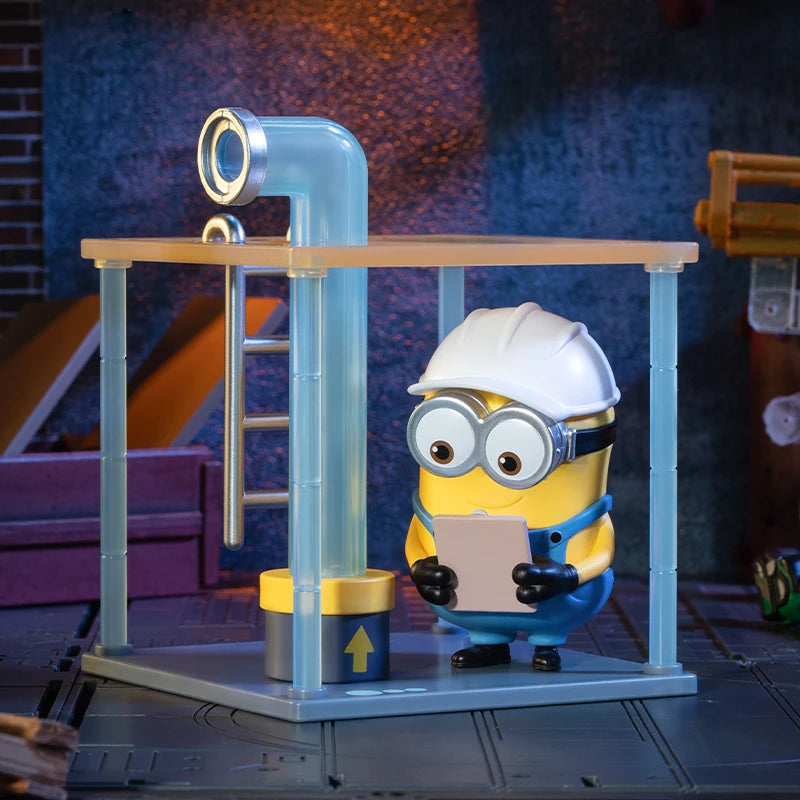 POP MART Minions At Work Series Mystery Box 1PC/9PCS POPMART Blind Box Cute Figure Birthday Gift Kid Toy