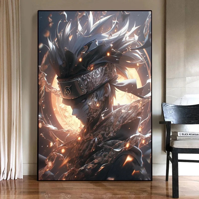 Japanese Classic Anime Uzumaki Naruto Namikaze Minato Art Posters Gaming Room Picture Home Living Room Decoration Birthday Gift