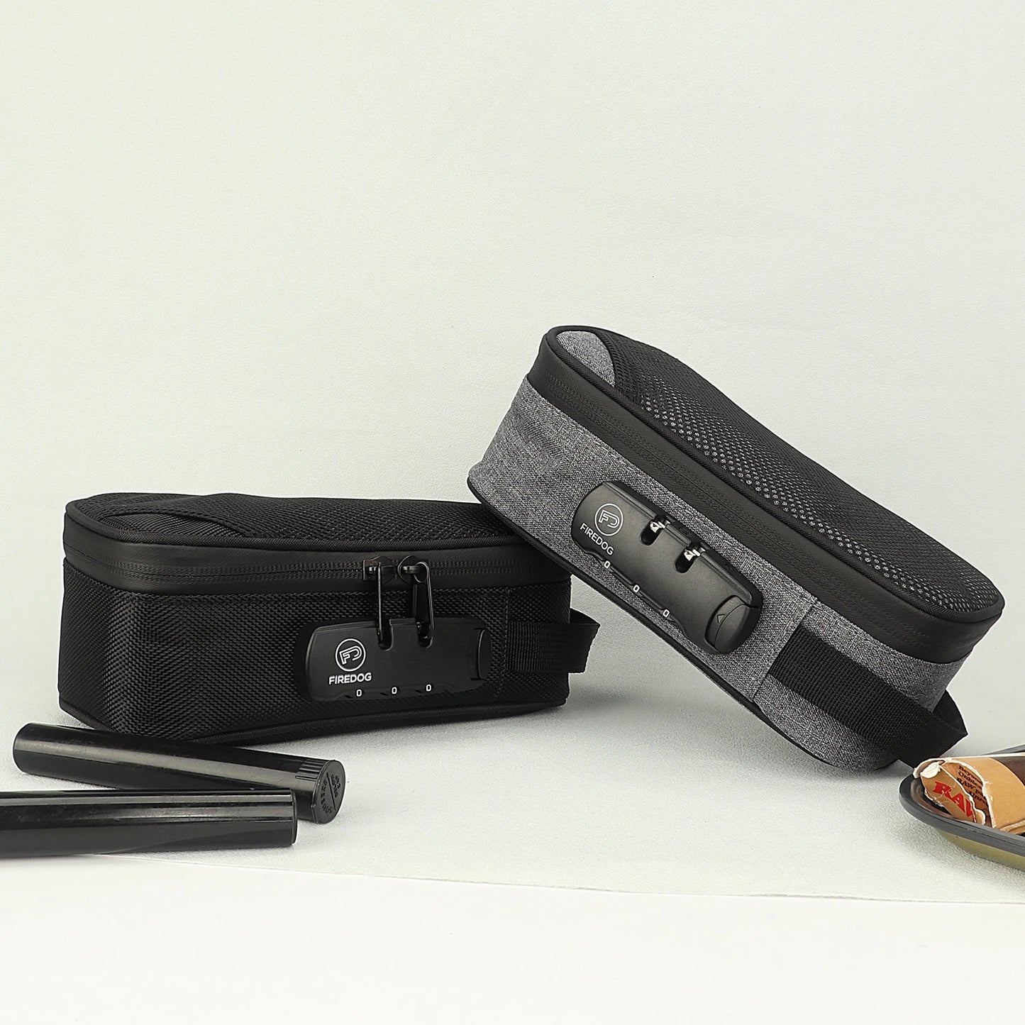 FIREDOG Odor Smell Proof Bag with Combination Lock Jar Bottle Case