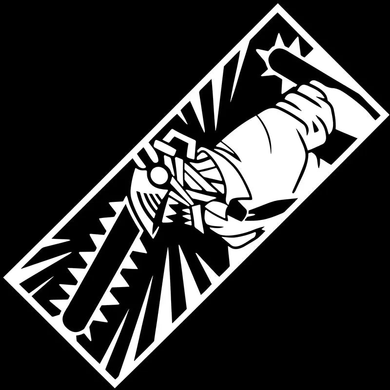 1Pcs CHAINSAWMAN Car Sticker The Window Auto Parts Decoration Laptop Computer Anime Stickers Vinyl Decals
