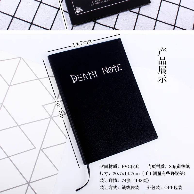 Anime Death Note Notebook Set Leather Journal Collectible Anime Theme Writing Journal