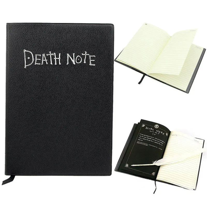 Anime Death Note Notebook Set Leather Journal Collectible Anime Theme Writing Journal