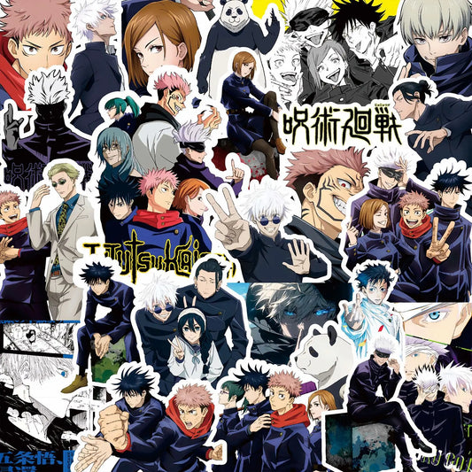80Pcs Cartoon Jujutsu Kaisen Anime Stickers DIY Diary Phone Case Handmade Scrapbook Aesthetic Stickers