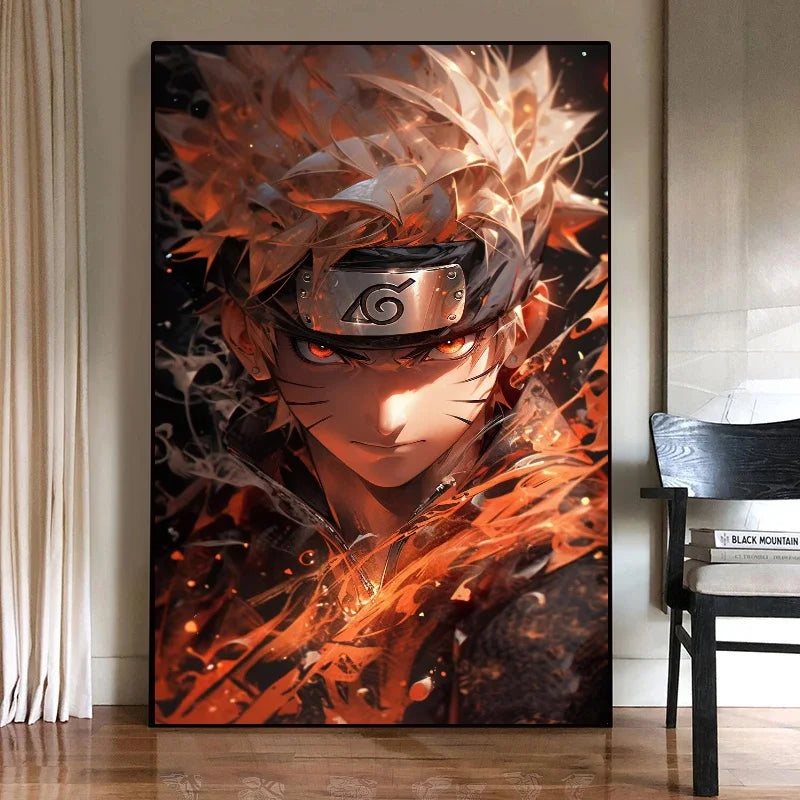 Japanese Classic Anime Uzumaki Naruto Namikaze Minato Art Posters Gaming Room Picture Home Living Room Decoration Birthday Gift