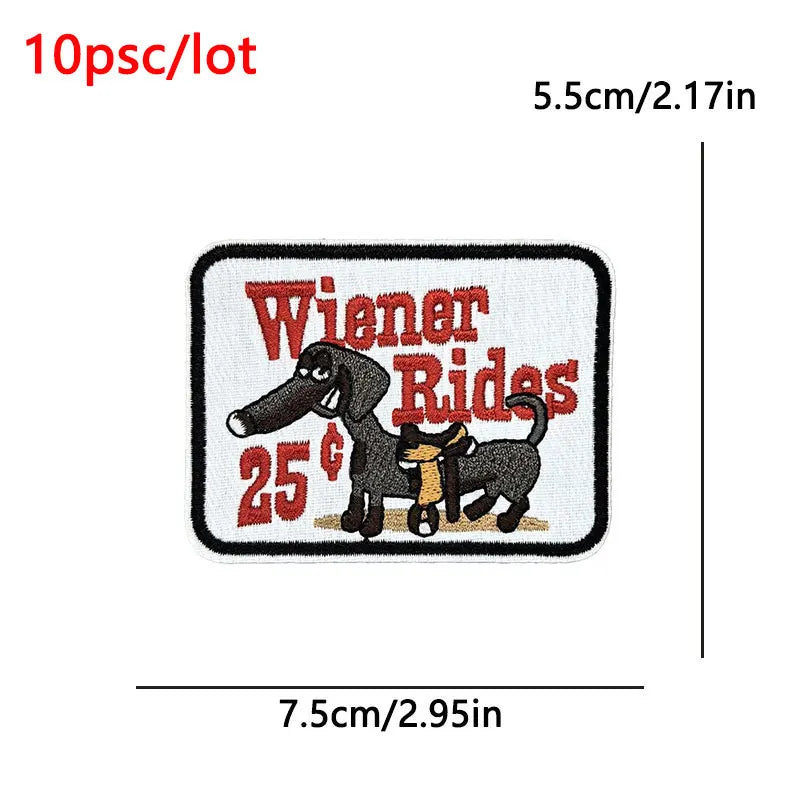 10Pcs/Lot Black History  Embroidery Patch - Iron-On Patches For Clothing Stickers Badges