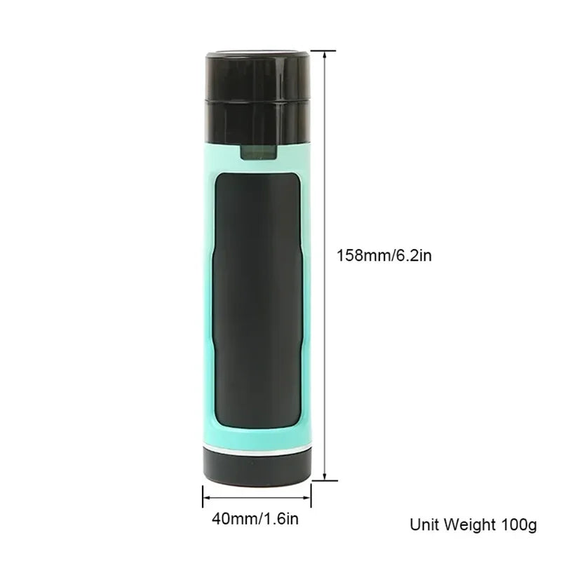 Manul Herbal Grinder for Smoking Plastic Filler Pre Rolled Dry Herb Grinder Cone Tube Case Double Black Silver