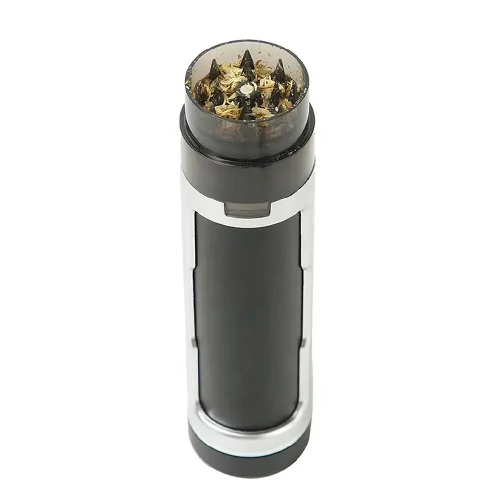 Manul Herbal Grinder for Smoking Plastic Filler Pre Rolled Dry Herb Grinder Cone Tube Case Double Black Silver