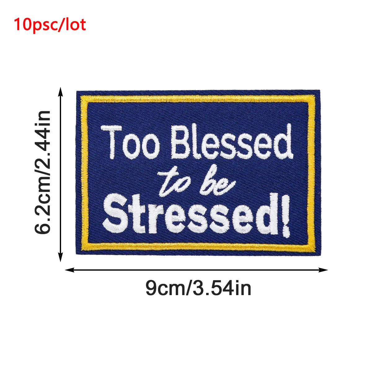 10Pcs/Lot Black History  Embroidery Patch - Iron-On Patches For Clothing Stickers Badges